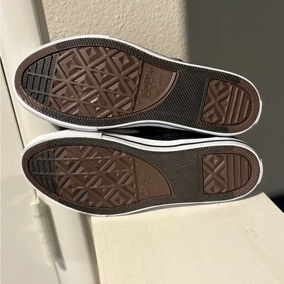 Converse CTAS Dainty Mary Jane Chuck Taylor Black White Slip On Shoes Youth 2Y - Picture 8 of 9